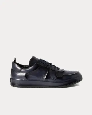 Ace Lux Leather Navy Low Top Sneakers