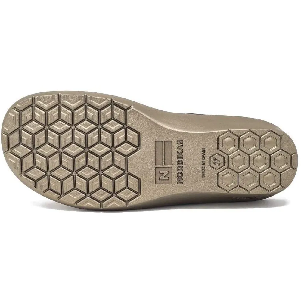 Afelpado Brown 234-80 Nordikas Comfy Slide Slippers