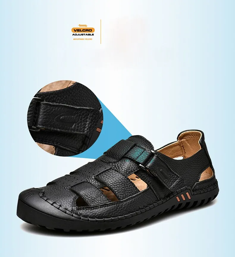 ALCUBIEREE Mens Closed Toe Sandals
