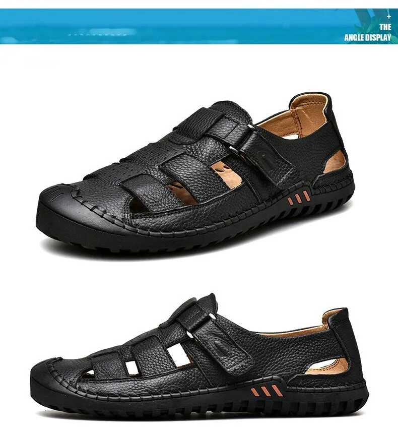 ALCUBIEREE Mens Closed Toe Sandals