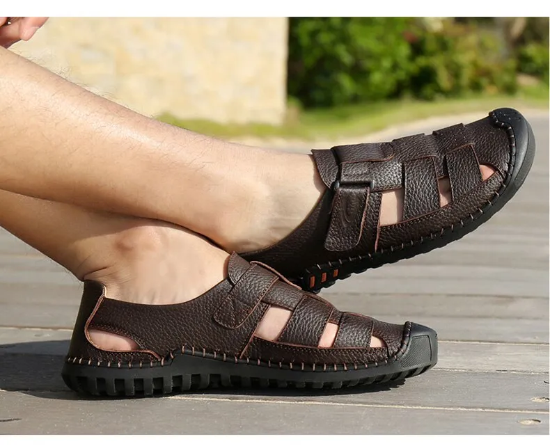 ALCUBIEREE Mens Closed Toe Sandals