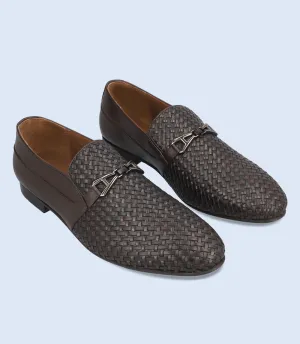 BM6689-COFFEE-Men Slip On