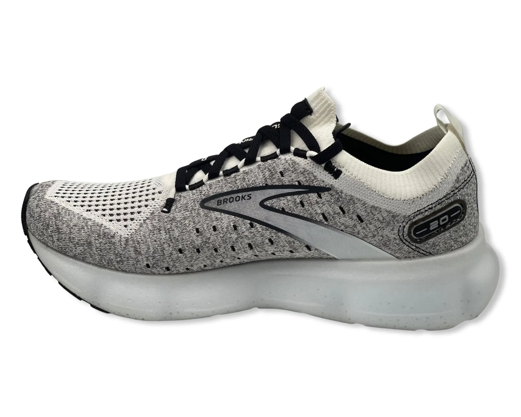 Brooks Men’s Glycerin StealthFit 20 Neutral Running Shoe 110384WHT