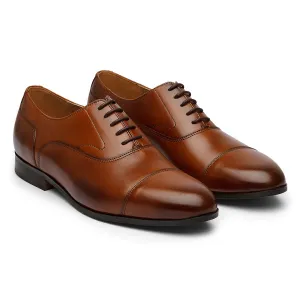 Brown Stitch Captoe Oxfords