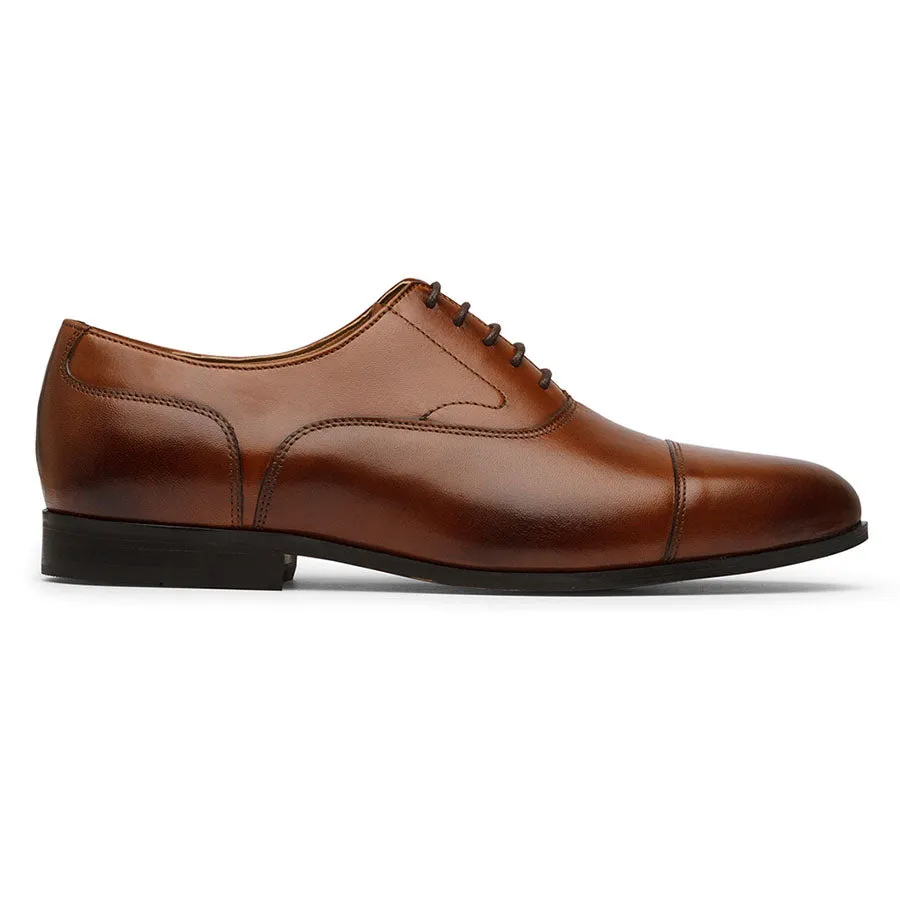Brown Stitch Captoe Oxfords