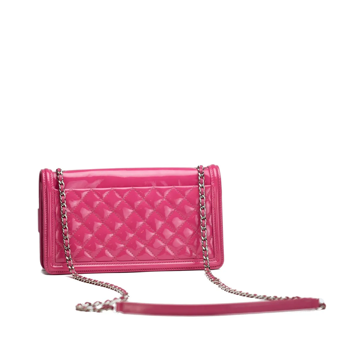 Chanel Lego Hot Pink Patent Brick Ombre Patent Flap
