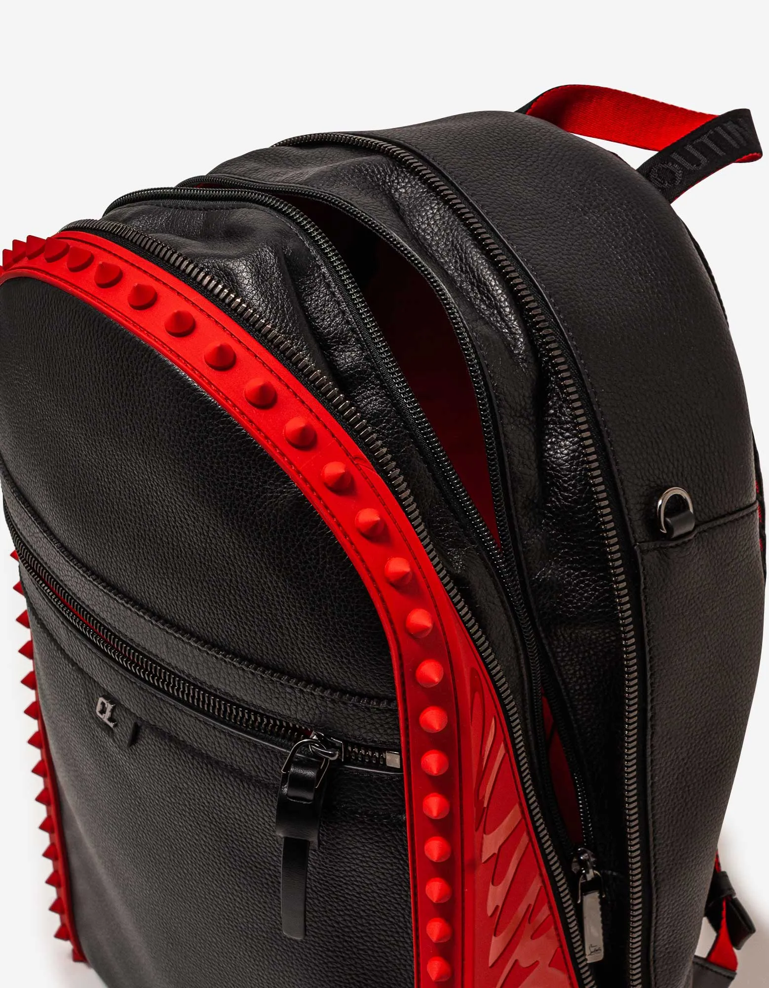 Christian Louboutin Backparis Black Leather Backpack