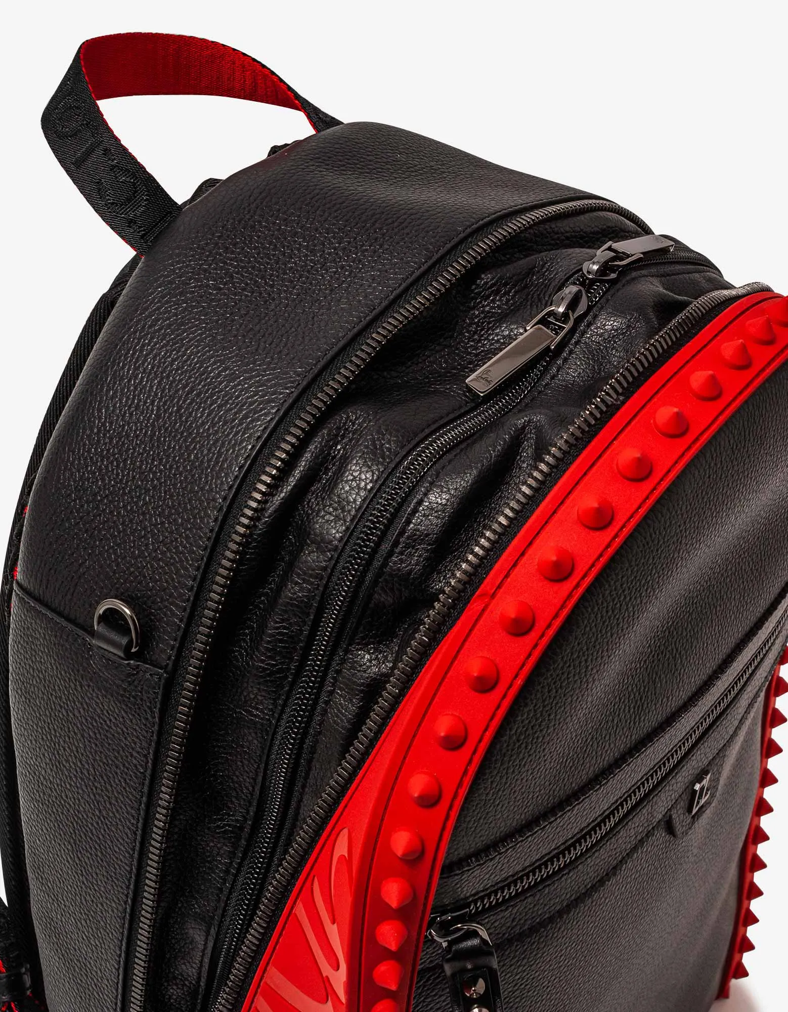 Christian Louboutin Backparis Black Leather Backpack