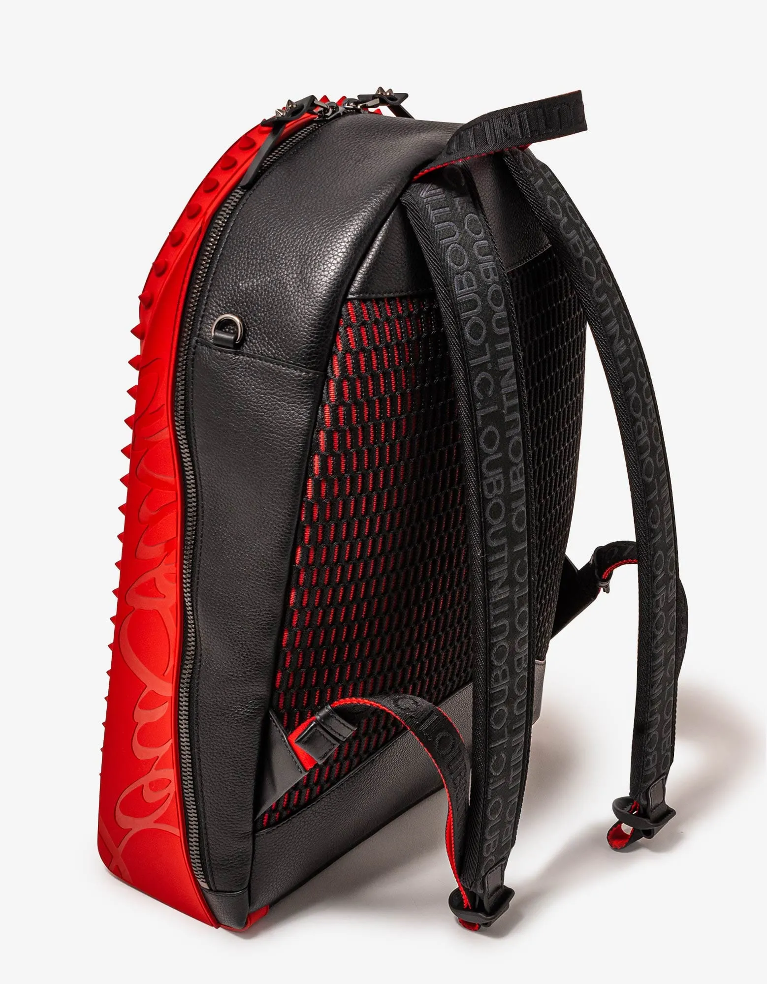 Christian Louboutin Backparis Black Leather Backpack
