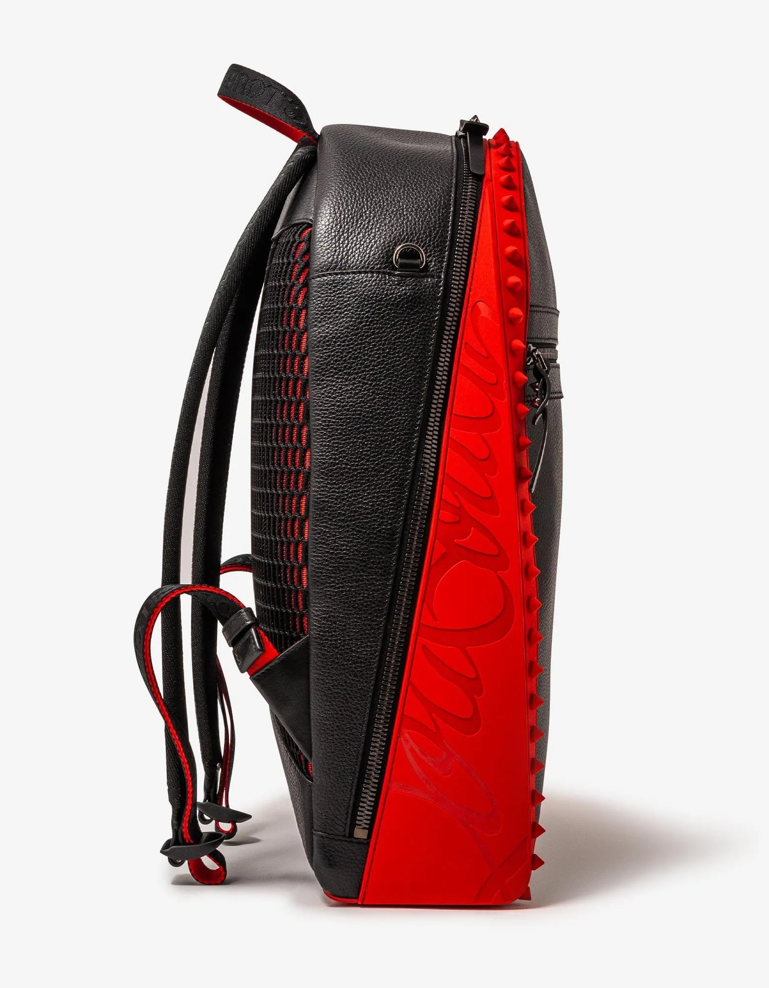 Christian Louboutin Backparis Black Leather Backpack