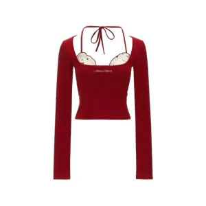 Coquette Balletcore Crop Top – 2000s Aesthetic Two-Piece Tee From Kawaii Stop