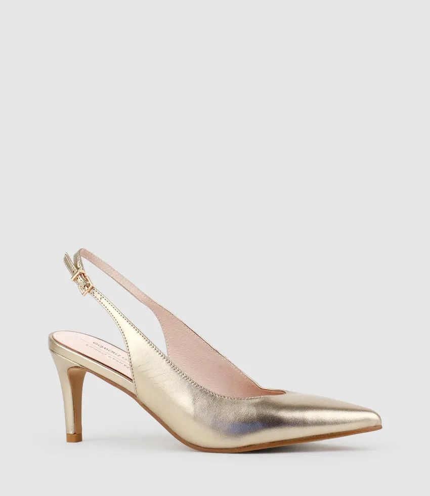 DIANA75 Slingback Pump in Rosegold