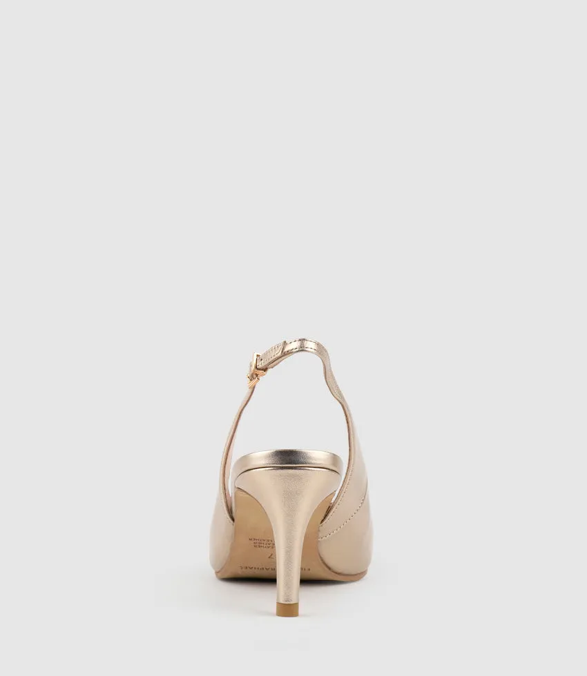DIANA75 Slingback Pump in Rosegold
