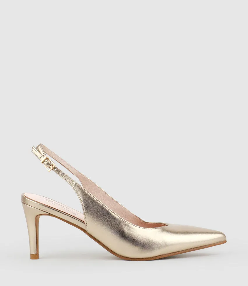 DIANA75 Slingback Pump in Rosegold