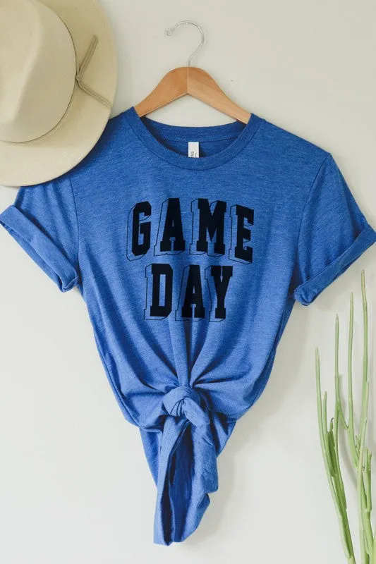 Game Day Cool Blue Graphic Tee