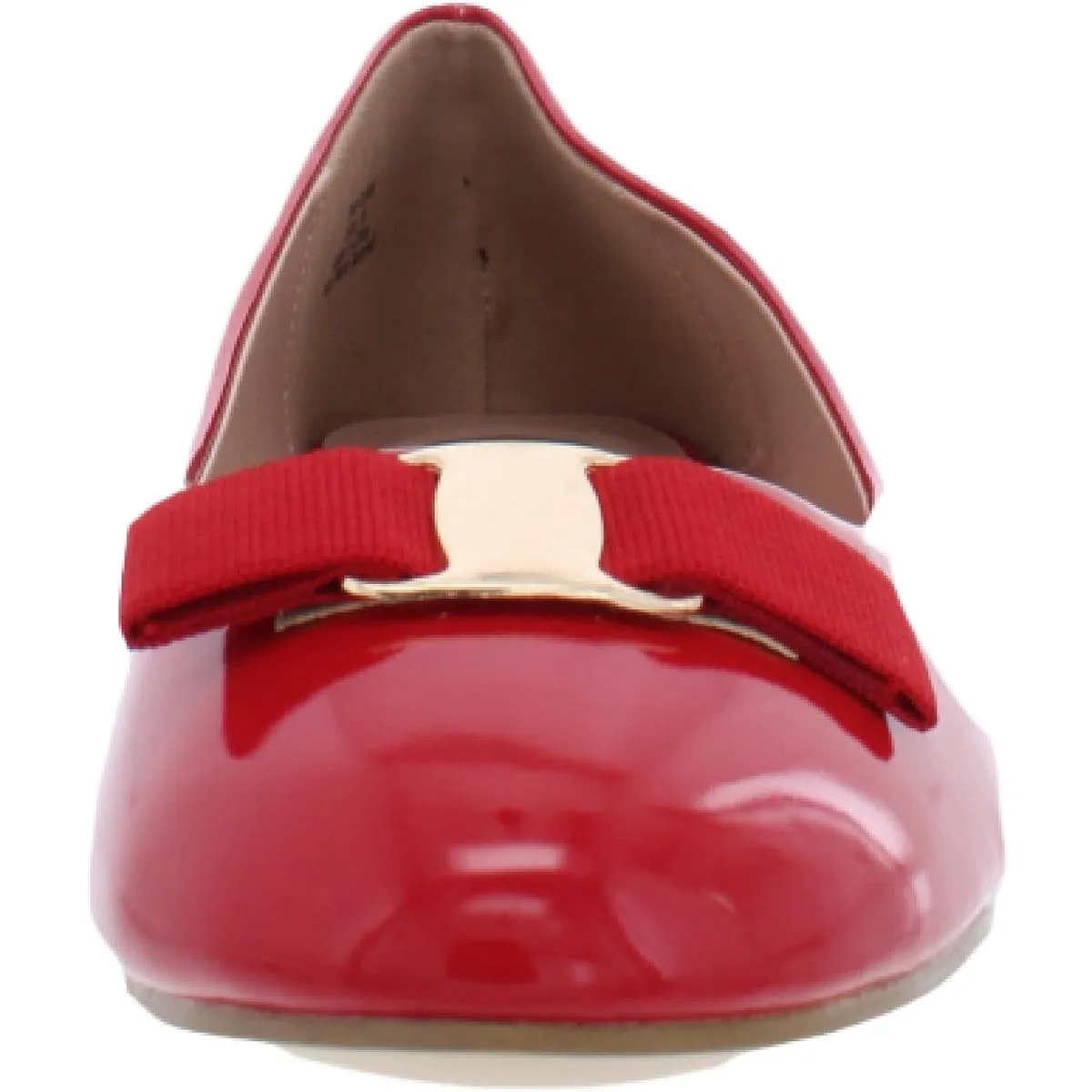 Journee Collection Womens Kim Patent Slip On Ballet Flats