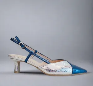 LODI "Chasuri" Blue/Silver - Slingback Pump