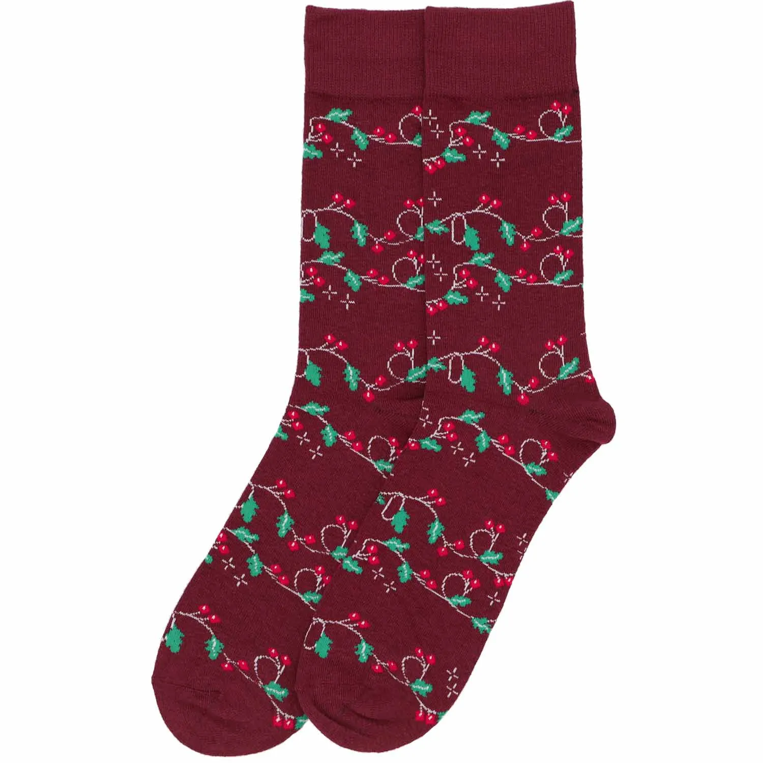 Men's Christmas Holly Socks