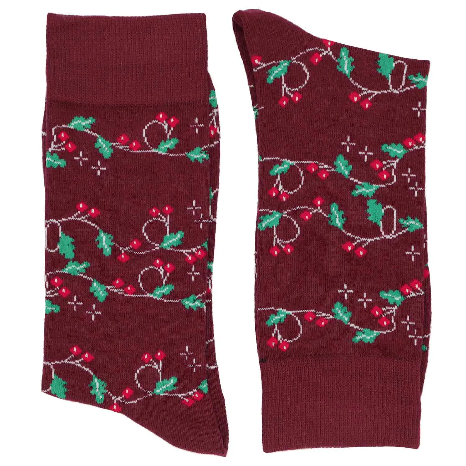 Men's Christmas Holly Socks