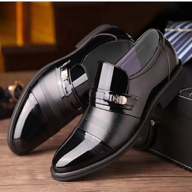 Men's Oxfords Dress Shoes Leather Loafers Vintage Classic British Wedding Daily Office