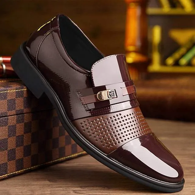 Men's Oxfords Dress Shoes Leather Loafers Vintage Classic British Wedding Daily Office