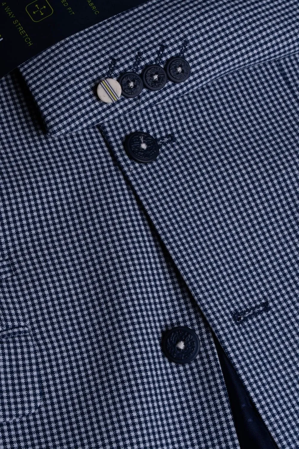 Men's Slim-Fit Blue Suit Jacket - BARESI - Blue