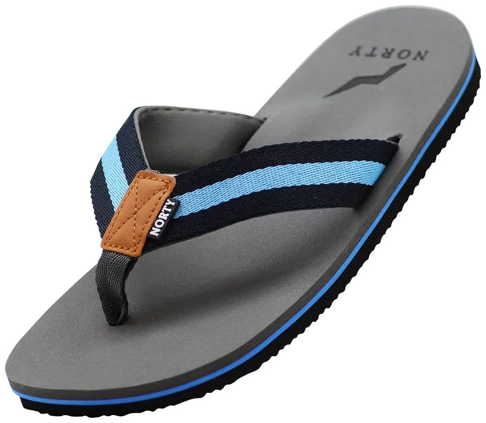 NORTY Mens 8-13 Grey/Navy Sandal 11025