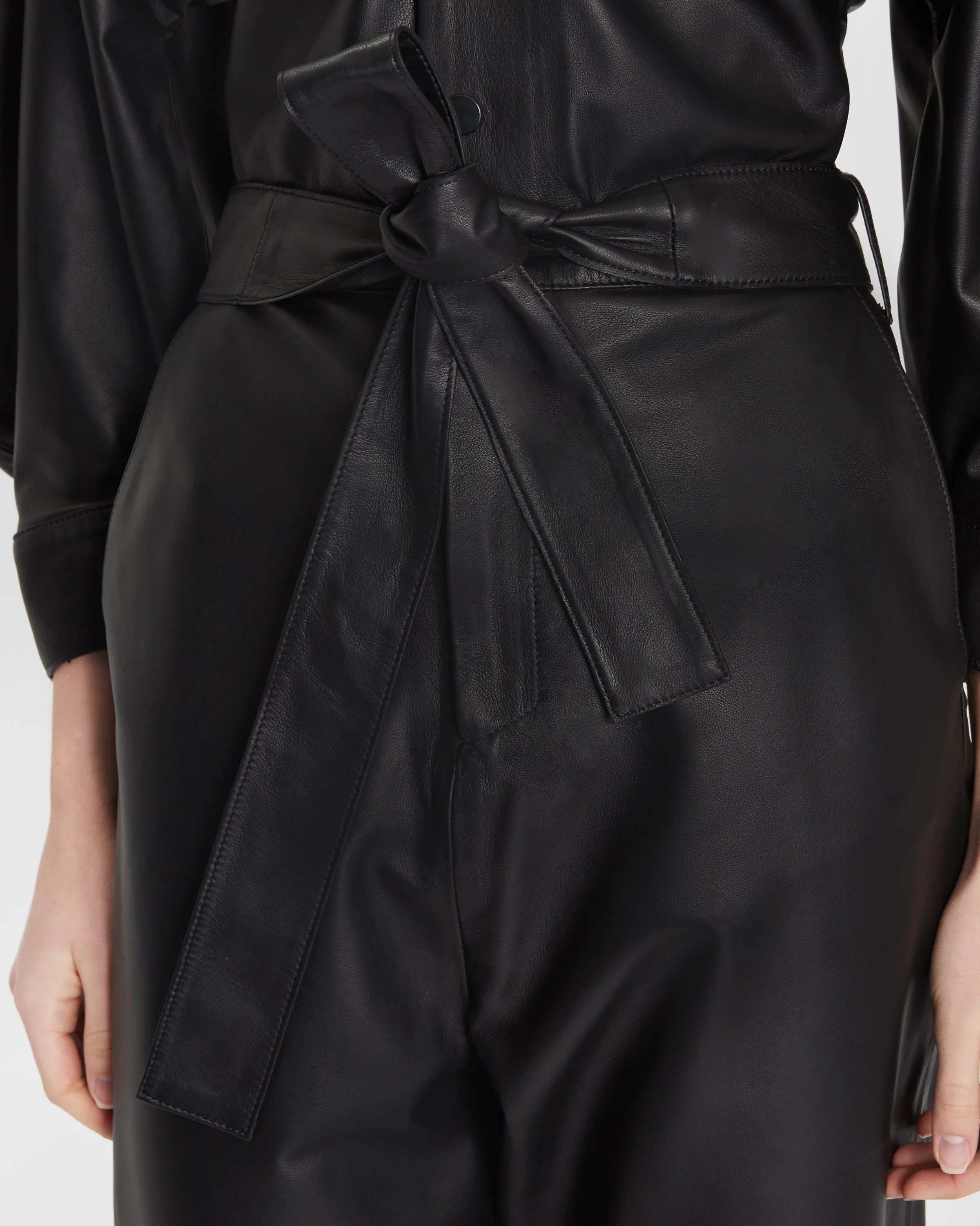 Ophelia CIRCLE SLEEVE JUMPSUIT - BLACK
