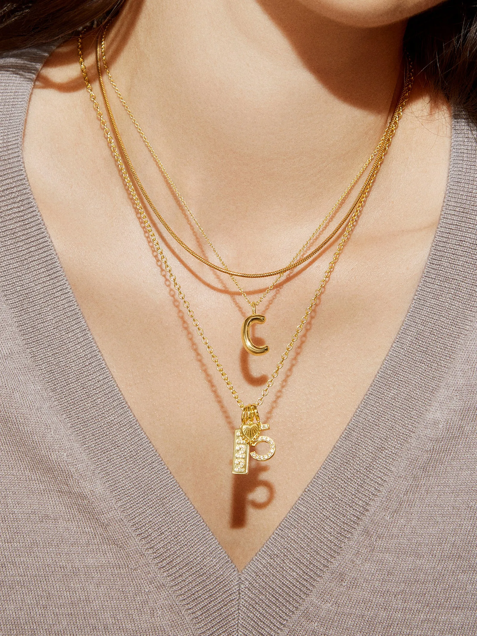 Pavé Number Cluster Charm - 5
