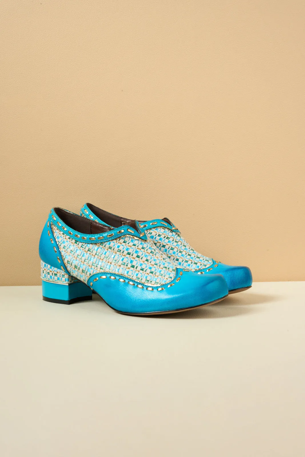 Soffia | Aliene Jacquard Leather Pump Booties