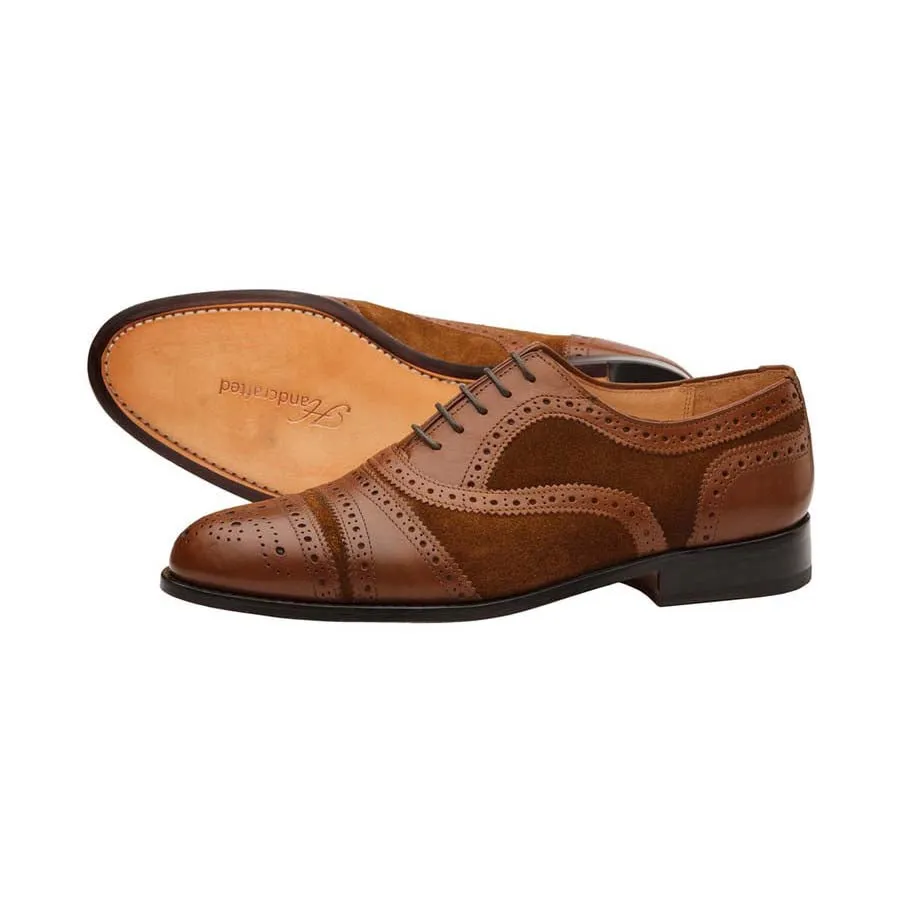 Tan Combination Gladiator Oxfords