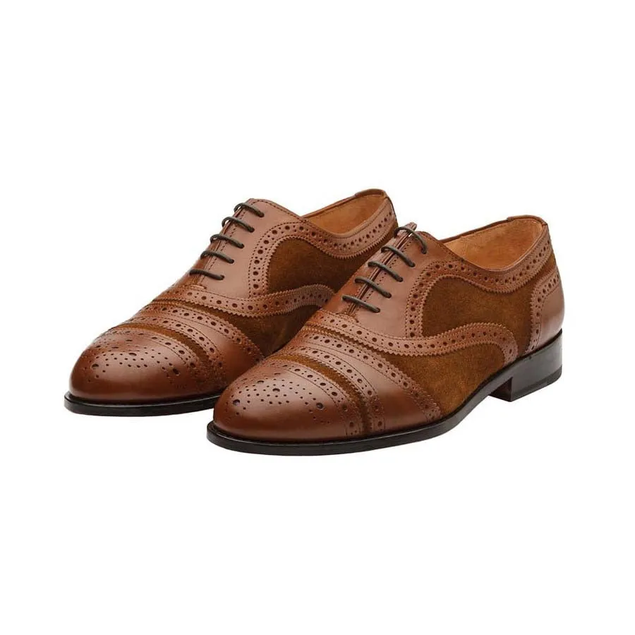 Tan Combination Gladiator Oxfords