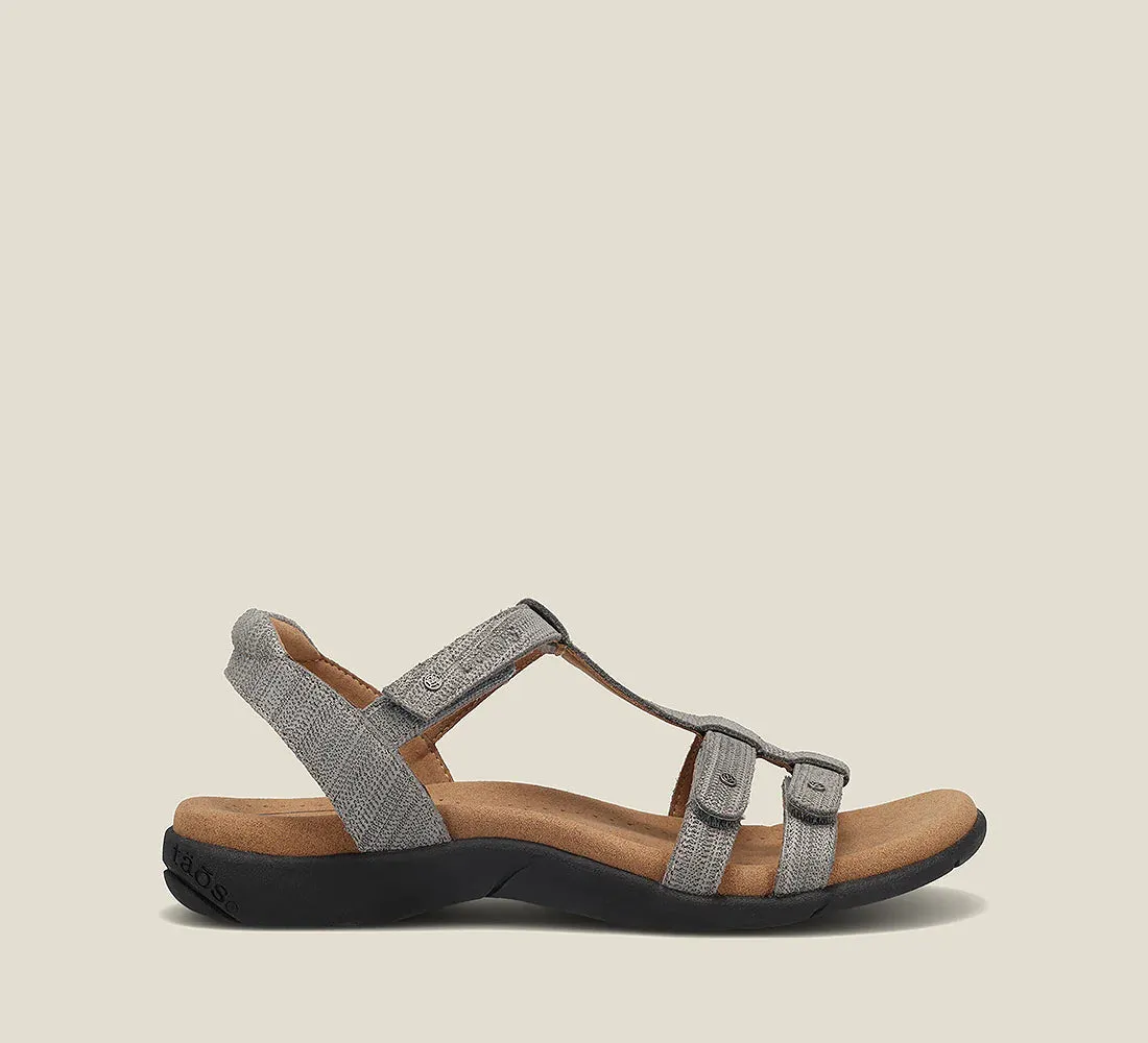 Taos Trophy 2 Sandal Grey Embossed Women's