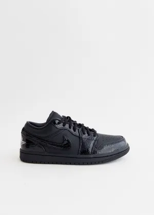 Women's Air Jordan 1 Low SE 'Black Patent' Sneakers