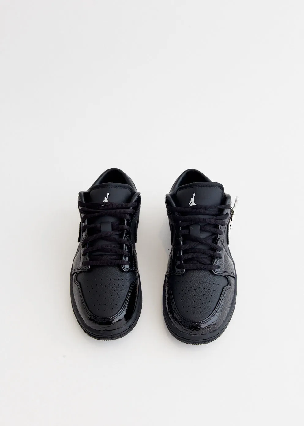 Women's Air Jordan 1 Low SE 'Black Patent' Sneakers