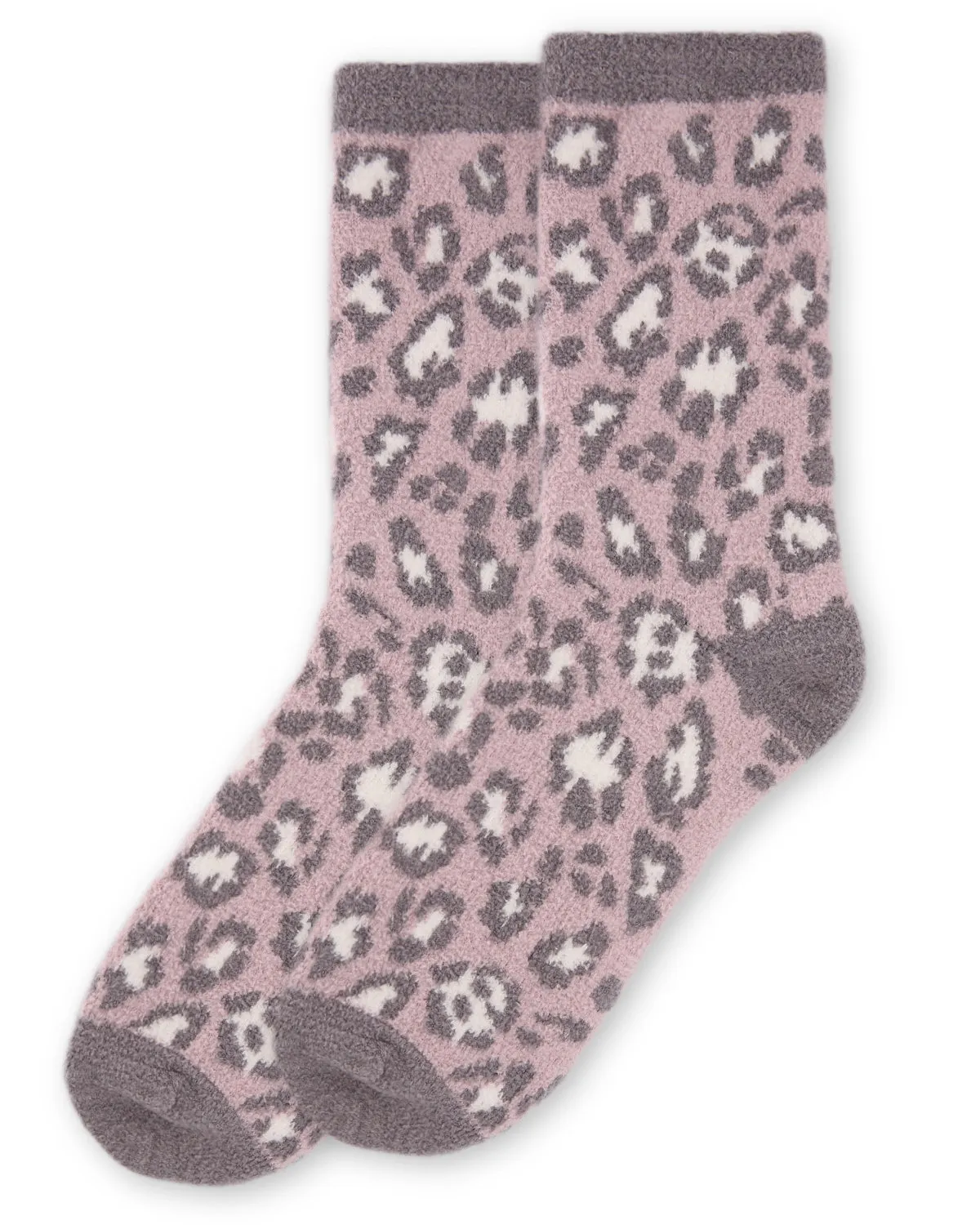 Women's Leopard Super Soft Cozy Crew Socks
