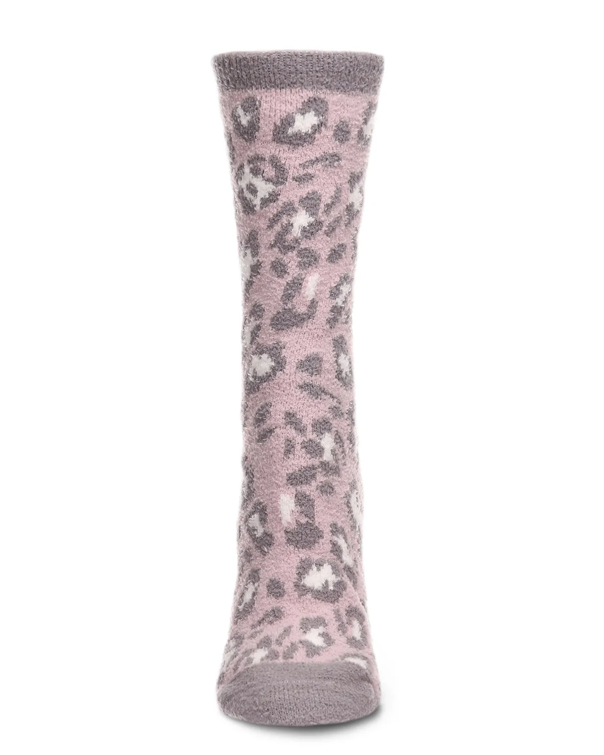 Women's Leopard Super Soft Cozy Crew Socks