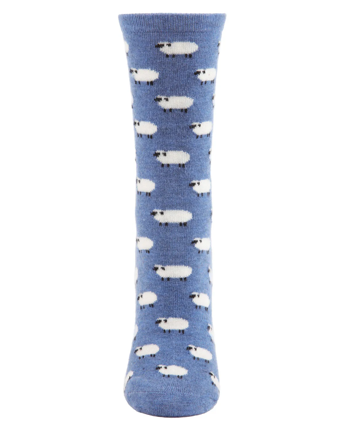 Women's Soft White Sheep Cashmere Blend Crew Socks