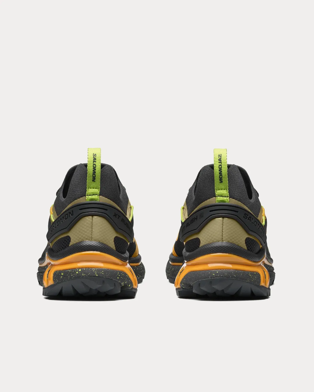 XT-Rush 2 Ebony / Blazing Orange / Bright Lime Green Low Top Sneakers